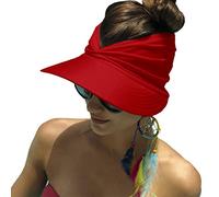 YAMEE Sonnenhut Damen Sommerhut Strandhut,Visor Cap Damen Strandvisor Damenvisor Sonnenvisor für Tennis/Golf/Strand,UV-Schutz