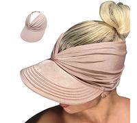 YAMEE Sonnenhut Damen Sommerhut Strandhut,Visor Cap Damen Strandvisor Damenvisor Sonnenvisor für Tennis/Golf/Strand,UV-Schutz