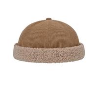 YAMEE Winter Docker Cap Herren Cord mit Plüsch-Patchwork,Beanie Damen Wintermütze Warme,Matrosenmütze Docker Mütze Herren Vintage-Stil