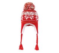 YAMEE Wintermütze Mädchen mit Ohrenklappen Warme,Bunte Strickmütze Mädchen mit Weich Polar Fleece Lining,Licht Baby Hat Klassische mit Bommel,Beanie Mädchen Hut für Outdoor-Aktivitäten Herbst Winter