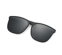 YAMEIZE Modische polarisierte Clip-On-Sonnenbrille für Männer und Frauen UV400-Schutz Flip-Up-Brille im Freien (Grau)