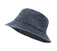YAMEIZE Retro Baumwolle Eimerhüte für Damen Herren Vintage Modisch Angler Faltbarer Sonnenhut Sommer Strand
