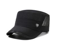 YAMEIZE Trendige Baumwoll Militär Mütze für - Damen Herren Mesh Militär Mütze Baseballmütze Reise Sonnenhut Outdoor