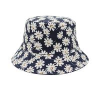 YAMEIZE Trendiger Eimer Hut für Damen - Herren Fischer Wendehut Fischerhüte Sonne Blumen Bucket Hat Wandern Strand Party im Freien