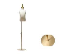 YANDM Schneiderpuppe Kinder Verstellbare Schneiderbüste Schaufensterpuppe Schneiderpuppen Halbkörper Arm Aus Massivholz Modell-Requisiten Kinderbekleidungsgeschäft (Color : A, Size : 2 Years Old)