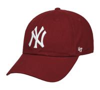 Yankees CleanUp Strapback Cap by 47 Brand dunkelrot One Size