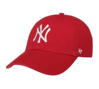 Yankees CleanUp Strapback Cap by 47 Brand himbeerrot One Size