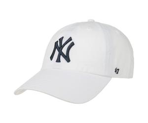 Yankees CleanUp Strapback Cap by 47 Brand weiß-dunkelblau One Size