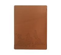 yanwuwa Effizientes Reisepassschutz mit interaktivem Weltkarten-Stickset Reisepasshülle für Reisemeilenpfosten, braun