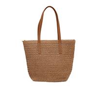 yanwuwa Große Kapazität Handtaschen für Frauen Stroh Gewebte Umhängetasche Damen Handgewebte Meer Einkaufstasche Weibliche Strand Mädchen Stroh Tote Frauen Hand Schulter Handtasche Strand