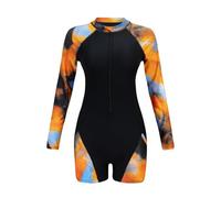 YAOJIWANG Sport Badeanzug für Damen, Ärmelloser Neoprenanzug Schlanke Surfanzug Sommer Swimsuits Farbblocking Bademode zum Schwimmen und Surfen Neoprenanzug Damen mit Reißverschluss