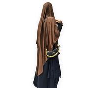 Yaqeen XL-Khimar-Dreieck-Hidschab für Muslime, einteilig, weicher Kreppstoff, Kopftuch, Material, Chadors, Arabien, islamisches Gebetskleid, muslimische Schals, Körperabdeckung