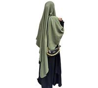 Yaqeen XL Khimar Dreieck Jazz Hijab für Muslima Kopftuch islamisches Gebetskopftuch, khaki