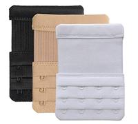 YarBar BH Verlängerung 4 Haken BH Verlängerer 4 Hook Bra Extenders Sanft Komfortabel, 3 Stück