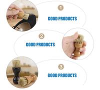 Yardenfun 4 Stück Schuhputzbürste Schuhnahtreiniger Schwarz und Khaki für Effektive Schuhreinigung und Politur