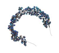 Yardenfun Luxuriöses Bridal Headband mit Kristallperlen Handgefertigtes Geflochtenes Brautschmuck-stirnband Haarschmuck-accessoire für Braut und Festliche Anlässe Wie Hochzeiten