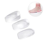 Yardenfun Transparente Gel Einlegesohlen 3 Paar 1cm 2cm 3cm Fersenerhöhung Unsichtbare Schuhsohlenerhöhungen Elastische Fersenschutz Einlage Für Sneaker Stiefel Damen Herren