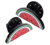 Yardenfun Wassermelonen als Dekoratives Accessoire 2 Stück Broschen Kreative Modische aus Legierung Niedliche Cartoon Anstecknadeln für Geburtstage und Jubiläen