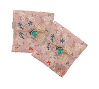 Yardwe 2 Stück Chinesische Schmuckbeutel aus Stoff mit Klappdeckel Elegante Kleine Reise Geldbörsen für Ohrringe und Halsketten Vielseitig und Staubgeschützt für Damen