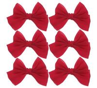 Yardwe 6er-Pack Haarspangen für Mädchen: Haarspangen für kleine Mädchen - süße Haaraccessoires - mit Schleife für den Alltag - stylisch und niedlich