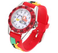 Yardwe Cartoon Kinderuhr Digitaluhr mit Quarzuhrwerk Rote Silikon Armbanduhr Leicht und Bequem für Jungen Mädchen Kleinkinder