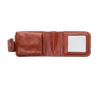 Yardwe Reise Lippenstift Organizer mit Spiegel Kleiner Lippenstifthalter aus PU Kompakte Lippenstift Aufbewahrungstasche für Handtasche Kratzschutz und Praktische Kosmetikbox
