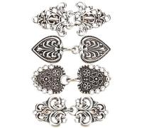 Yardwe Vintage Strickjacken Kragen Clip 4 Stück Pullover Schal Clips aus Metall für Damen Dekorative Kleidungshalter für Cardigan Schal Kleid und Hemd