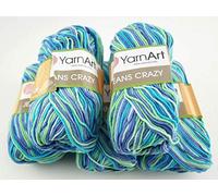 YarnArt Jeans Crazy 500g Farbverlaufswolle 55% Baumwolle 10x50g (7204)