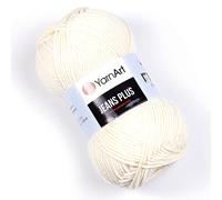 Yarn Art Jeans Plus Garn, 55% Baumwolle, 45% Polyacryl, 100 g, 160 m, Garngewicht 4: Kammgarn (3)