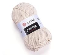 Yarn Art Jeans Plus Garn, 55% Baumwolle, 45% Polyacryl, 100 g, 160 m, Garngewicht: 4: Kammgarn (5)