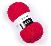 Yarn Art Jeans Plus Garn, 55% Baumwolle, 45% Polyacryl, 100 g, 160 m, Garngewicht 4: Kammgarn, 51