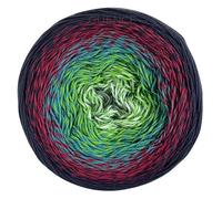 Yarn Art YarnArt Blumengarn, 55 % Baumwolle, 45 % Acryl, 250 g, mehrfarbiges Baumwollgarn, Regenbogen-Häkelgarn, Frühling, Sommer, 1 feiner Sportknäuel (266)