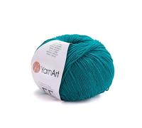 Yarn Art YarnArt Jeans-Garn, Amigurumi-Baumwollgarn, Baumwollgarn zum Häkeln, Stricken, Amigurumi-Baumwollgarn, türkisches Garn, 55 % Baumwolle, 45 % PAC (Polyacryl), Farbe 63