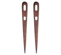 Yarn Darning Needles - 2PCS Large Eye Sewing Needles | Wooden Two-Eyed Tapestry Tool for Crochet Weaving Knitting Stitching, Easy Thread Sewing Accessory, Durable Craft Needle Set for Embroidery Yarn