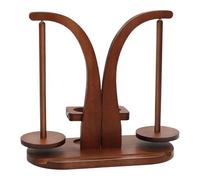 Yarn Holder Spinner - 11.02 Inch Knitting Yarn Holder | Pine Wood Craft - Rotating Yarns Spindle Dispenser with Phone Mount Ensures Smooth Yarns Flow and Hands Free Viewing