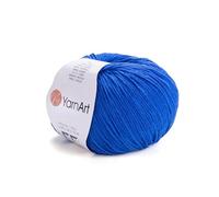 YarnArt 4 Knäuel Baumwollmischgarn, 55 % Baumwolle, 45 % Acryl, Häkelgarn, Handstricken, Kunst, Lot von 4 Knäueln, 200 g