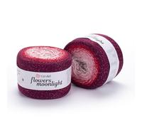 YarnArt Blumen Moonlight Glitter Baumwollgarn, Gewicht 260 g, Länge 900 m, Sport-Garn, Regenbogen-Häkeln, metallisches Lurex-Handstrick, glänzend, mehrfarbige Baumwolle, Regenbogen-Häkeln (3269)