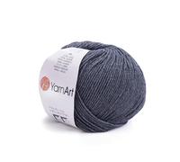 YarnArt Jeans-Sportgarn, 55 % Baumwolle, 45 % Acryl, 1 Knäuel, 50 g, 174 m, Baumwollgarn, Strickgarn, weiches Garn, Amigurumi-Baumwollgarn (28)