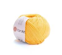 YarnArt Jeans-Sportgarn, 55 % Baumwolle, 45 % Acryl, 1 Knäuel, 50 g, 174 m, Baumwollgarn, Strickgarn, weiches Garn, Amigurumi-Baumwollgarn (35)