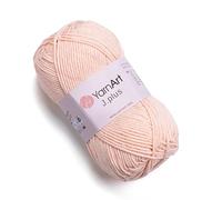 Yarn Art Jeans Plus Garn, 55% Baumwolle, 45% Polyacryl, 100 g, 160 m, Garngewicht: 4: Kammgarn (73)