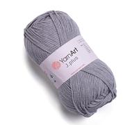 Yarn Art Jeans Plus Garn, 55% Baumwolle, 45% Polyacryl, 100 g, 160 m, Garngewicht: 4: Kammgarn (46)