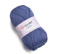 Yarn Art Jeans Plus Garn, 55% Baumwolle, 45% Polyacryl, 100 g, 160 m, Garngewicht: 4: Kammgarn (68)