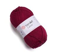 Yarn Art Jeans Plus Garn, 55% Baumwolle, 45% Polyacryl, 100 g, 160 m, Garngewicht: 4: Kammgarn (66)