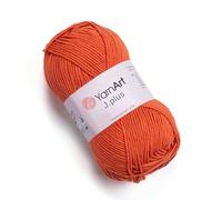 Yarn Art Jeans Plus Garn, 55% Baumwolle, 45% Polyacryl, 100 g, 160 m, Garngewicht: 4: Kammgarn (85)