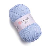 Yarn Art Jeans Plus Garn, 55% Baumwolle, 45% Polyacryl, 100 g, 160 m, Garngewicht: 4: Kammgarn (75)