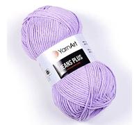 YarnArt Jeans Plus Garn aus Baumwollmischung, weiches Babygarn, 55 % Baumwolle, 45 % Acryl, 100 g, 160 m, Garnstärke: 4 (1 Knäuel) (89)