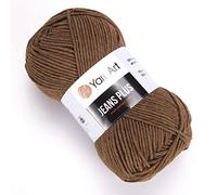 Yarn Art Jeans Plus Garn, 55 % Baumwolle, 45 % Polyacryl, 100 g, 160 m, Garngewicht 4: Kammgarn, 40