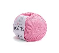 YarnArt Jeans Sport Garn, 55 % Baumwolle, 45 % Acryl, 1 Knäuel, 50 g, 170 Yds Baumwollgarn, Strickgarn, weiches Garn, Amigurumi-Baumwollgarn (78)