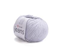 YarnArt Jeans Sport Strickgarn aus 55 % Baumwolle, 45 % Acryl, 1 Knäuel, 50 g, 160 m, weiches Strickgarn für Amigurumi (80)