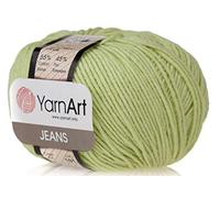 YarnArt Jeans Sportgarn, 55 % Baumwolle, 45 % Acryl, 1 Knäuel, 50 g, 11 m
